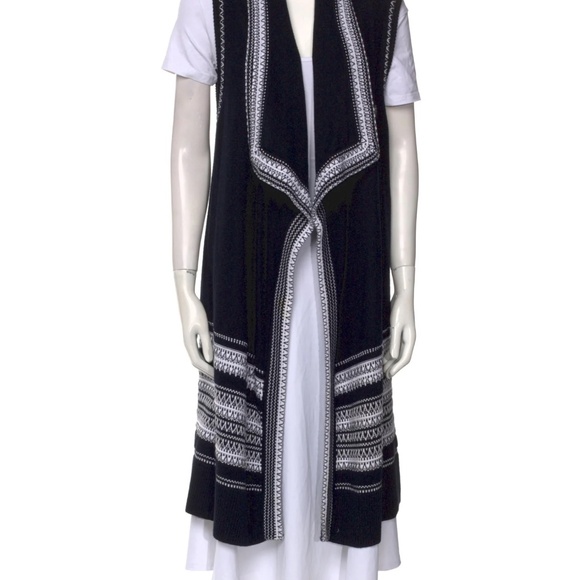 VINCE Textured Drape Front Cotton Sweater Vest Cardigan Sz. XS Excellent Cond! - Picture 2 of 14